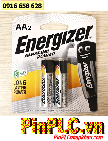 Energizer E91-BP2; Pin AA 1.5v Energizer E91-BP2 /LR6 Alkaline Power (Singapore) /MẪU MỚI